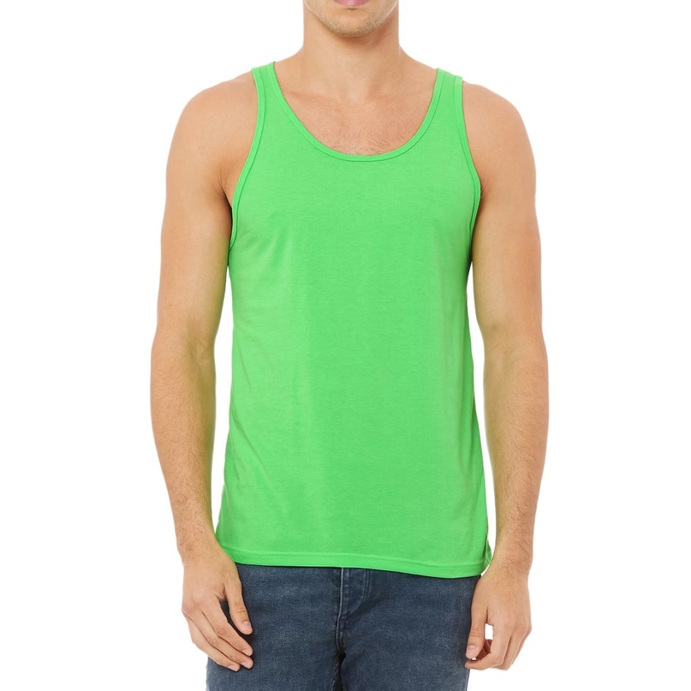 Bella + Canvas Neon Green Tank Top NEW